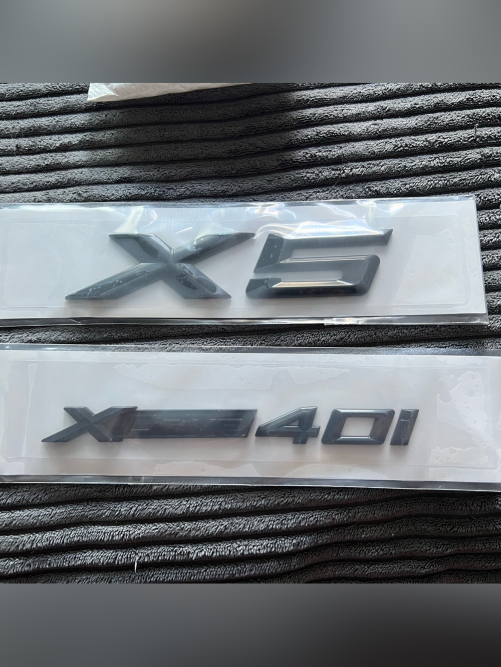 BMW X5 40i Emblem Badge Decal Set